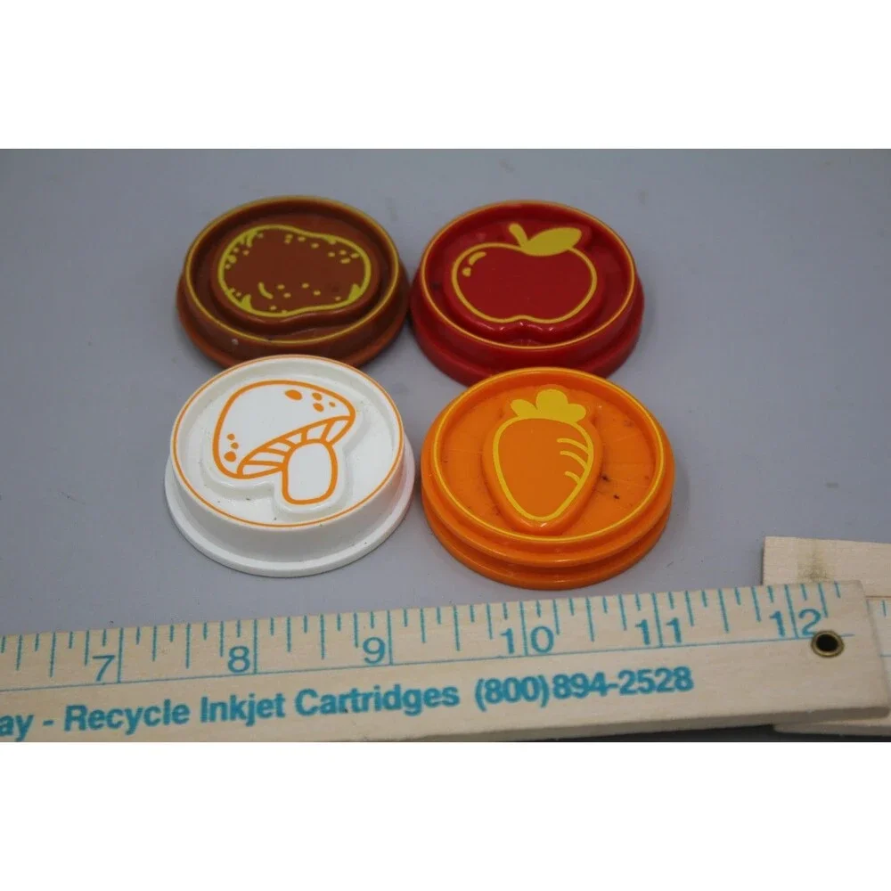 VTech Chomp and Count Dino Dinosaur Replacement Food Coins 5pcs Lot White Orange